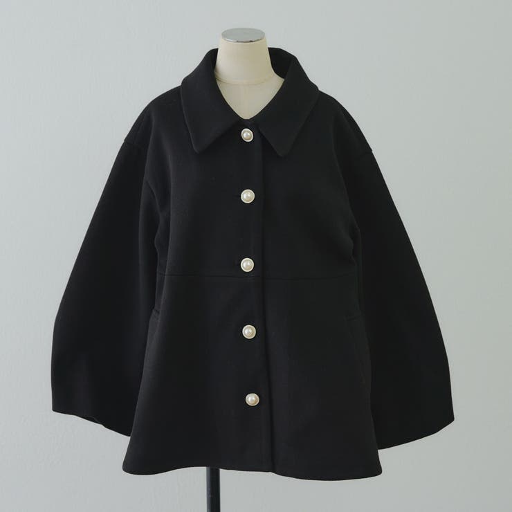 ミドル丈ペプラムコート | RMAF　NICE CLAUP / OLIVE des OLIVE | 詳細画像13 