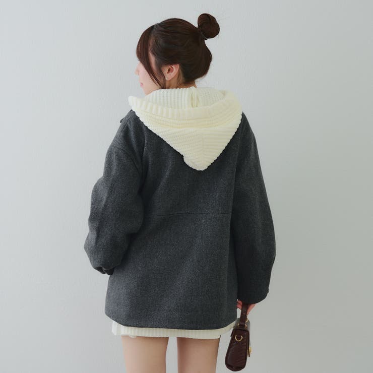 ミドル丈ペプラムコート | RMAF　NICE CLAUP / OLIVE des OLIVE | 詳細画像19 