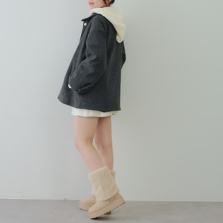 ミドル丈ペプラムコート | RMAF　NICE CLAUP / OLIVE des OLIVE | 詳細画像26 