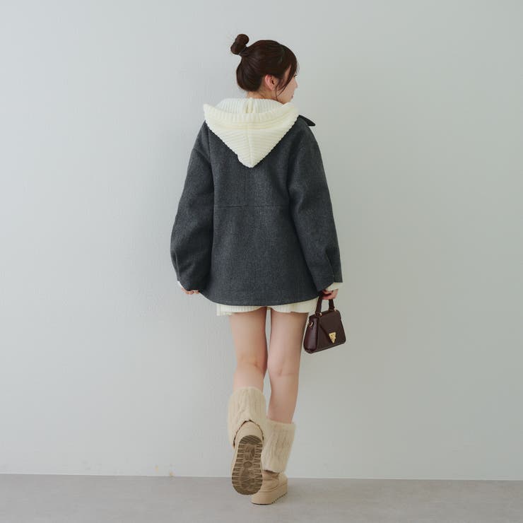 ミドル丈ペプラムコート | RMAF　NICE CLAUP / OLIVE des OLIVE | 詳細画像27 