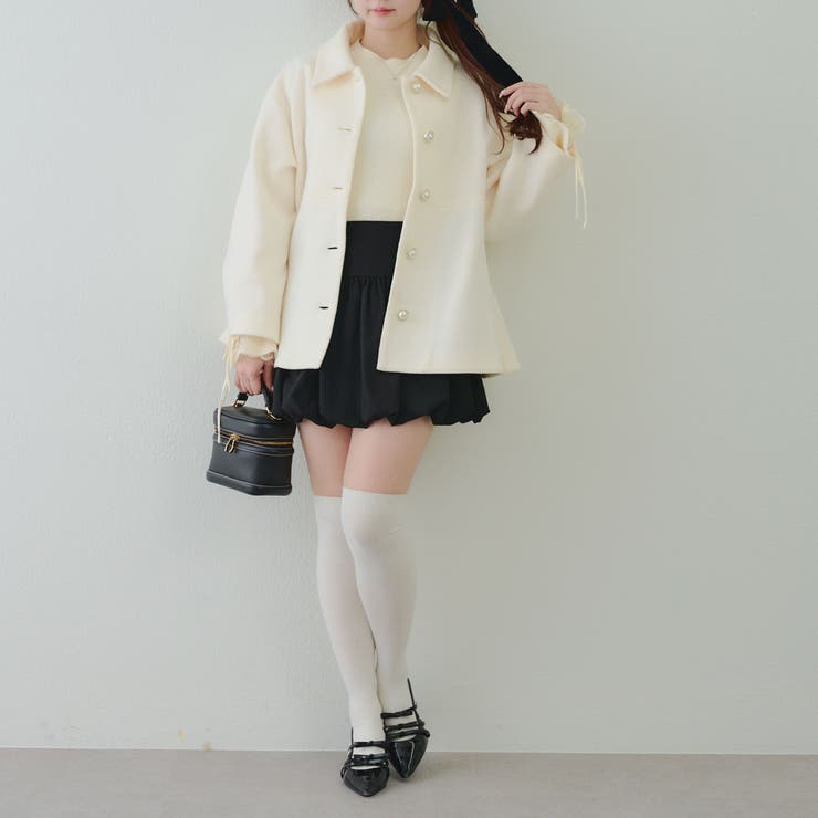 ミドル丈ペプラムコート | RMAF　NICE CLAUP / OLIVE des OLIVE | 詳細画像35 