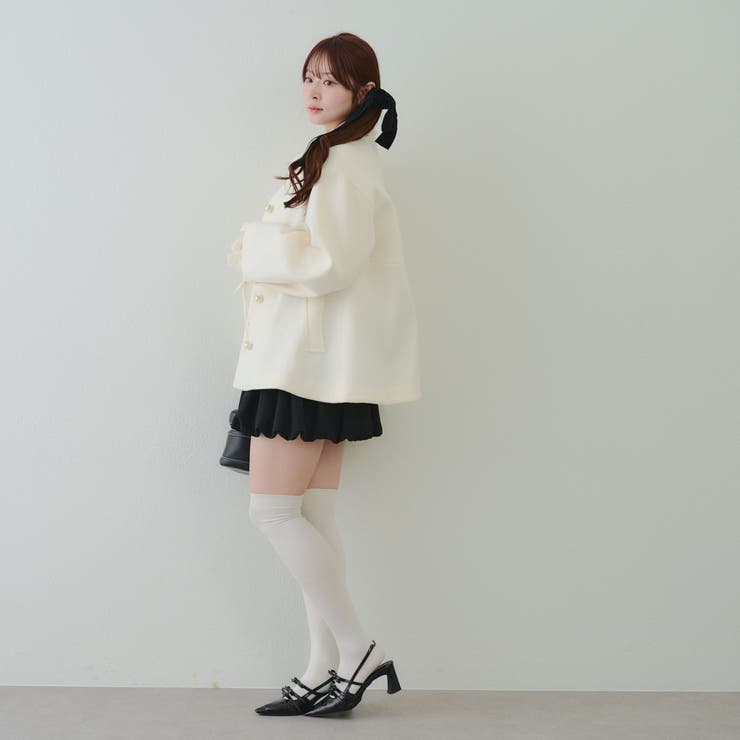 ミドル丈ペプラムコート | RMAF　NICE CLAUP / OLIVE des OLIVE | 詳細画像37 