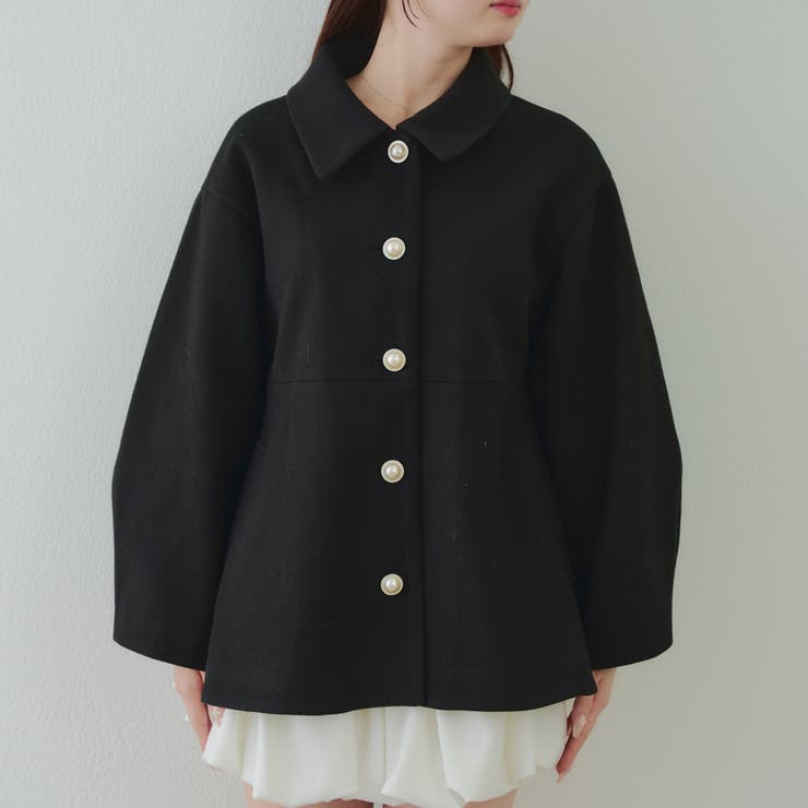 ミドル丈ペプラムコート[品番：OLOW0017040]｜RMAF NICE CLAUP