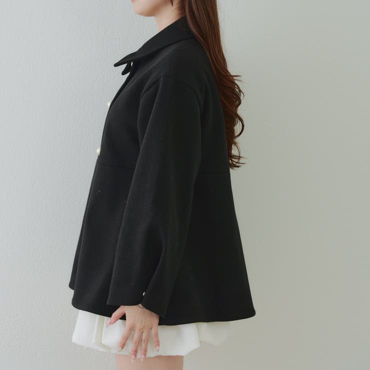 ミドル丈ペプラムコート | RMAF　NICE CLAUP / OLIVE des OLIVE | 詳細画像39 