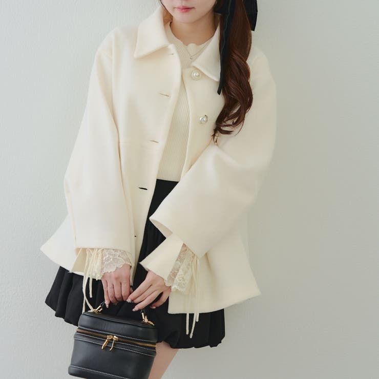 ミドル丈ペプラムコート[品番：OLOW0017040]｜RMAF NICE CLAUP