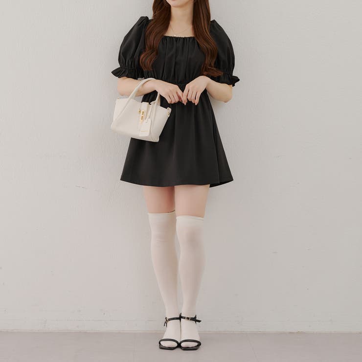 NICE CLACP フリルミニワンピース Black collection】フリルミニワンピース | レディース