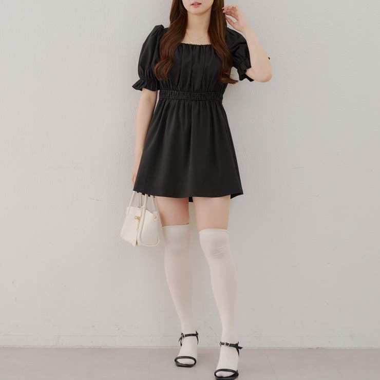 7月値上げします【Black collection】フリルミニワンピース アソートフリルミニワンピース[品番：OLOW0016171]｜RMAF NICE