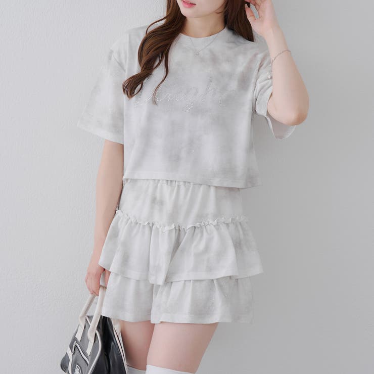 【セットアップ】キラキラTシャツ&ミニスカート | RMAF　NICE CLAUP / OLIVE des OLIVE | 詳細画像11 