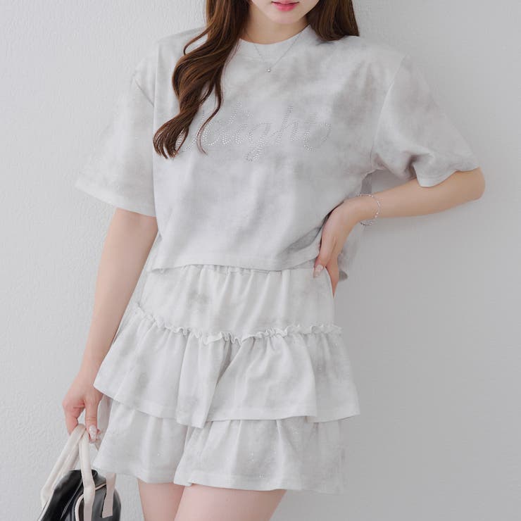 【セットアップ】キラキラTシャツ&ミニスカート | RMAF　NICE CLAUP / OLIVE des OLIVE | 詳細画像13 