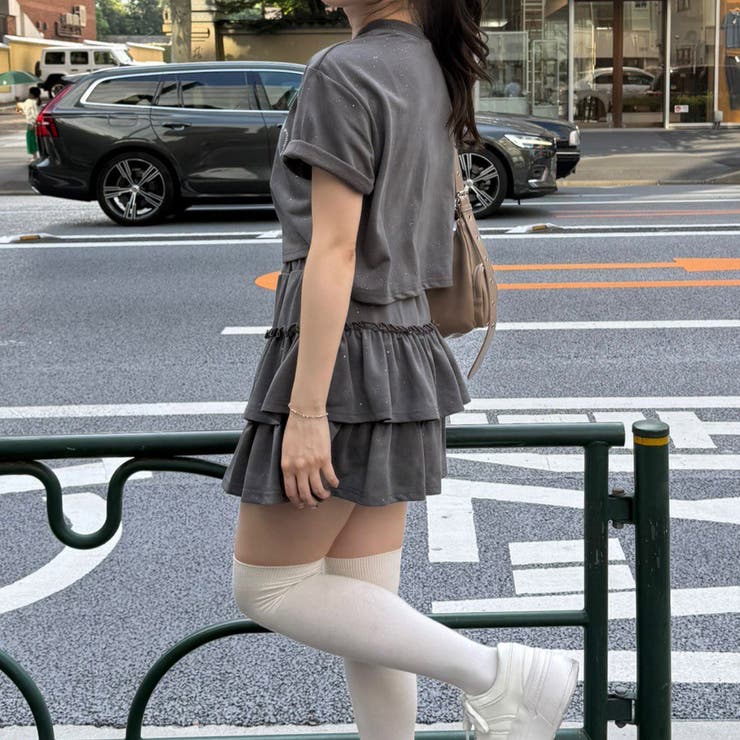 【セットアップ】キラキラTシャツ&ミニスカート | RMAF　NICE CLAUP / OLIVE des OLIVE | 詳細画像20 