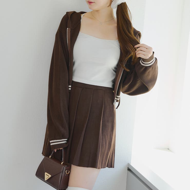 【セットアップ】ニットラインパーカー & ミニスカート | RMAF　NICE CLAUP / OLIVE des OLIVE | 詳細画像10 