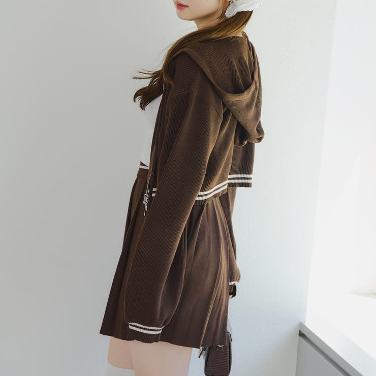 【セットアップ】ニットラインパーカー & ミニスカート | RMAF　NICE CLAUP / OLIVE des OLIVE | 詳細画像12 