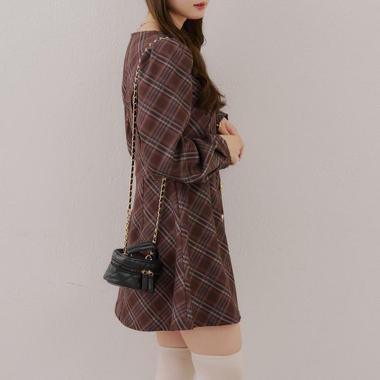 OLIVE des OLIVEミニワンピース　チェック柄 Pinnagirl ミニワンピース | OLIVE des OLIVE(オリーブ デ