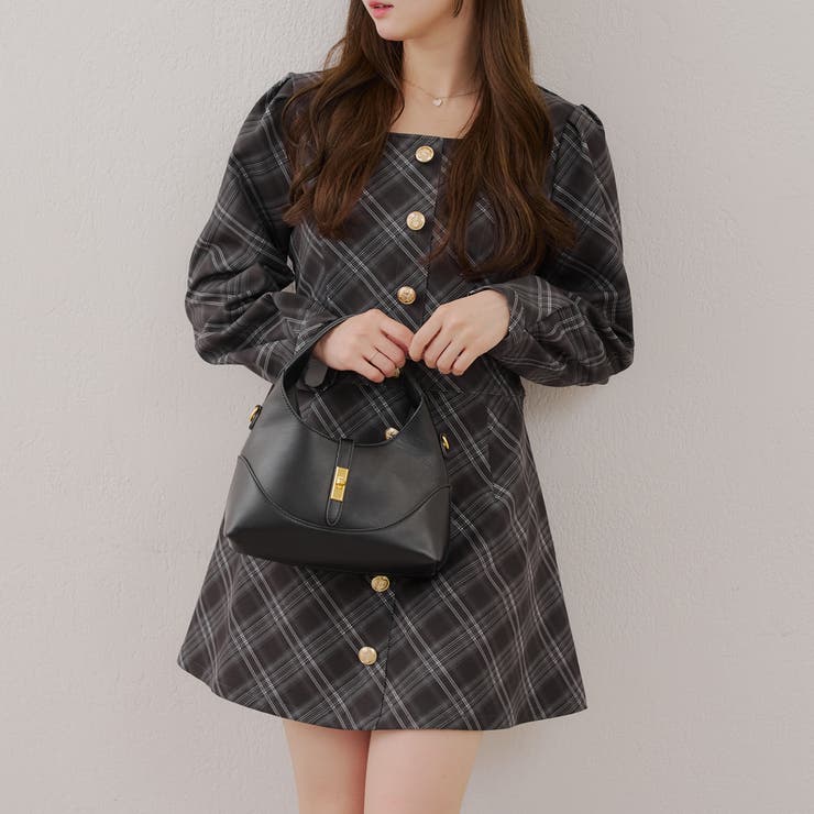 スクエアチェックミニワンピース | RMAF NICE CLAUP / OLIVE des OLIVE | 詳細画像17