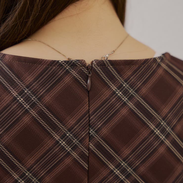 スクエアチェックミニワンピース | RMAF NICE CLAUP / OLIVE des OLIVE | 詳細画像27