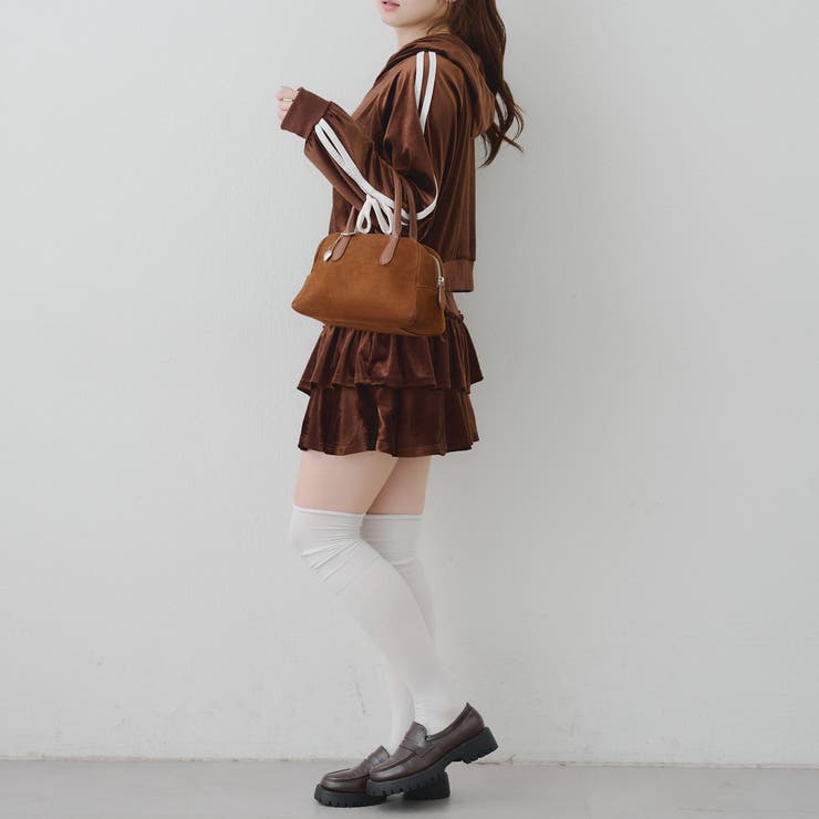 【セットアップ】袖リボンベロアパーカー & ミニスカート | RMAF　NICE CLAUP / OLIVE des OLIVE | 詳細画像18 