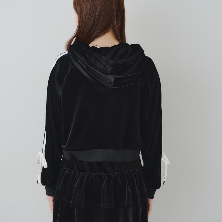 【セットアップ】袖リボンベロアパーカー & ミニスカート | RMAF　NICE CLAUP / OLIVE des OLIVE | 詳細画像21 