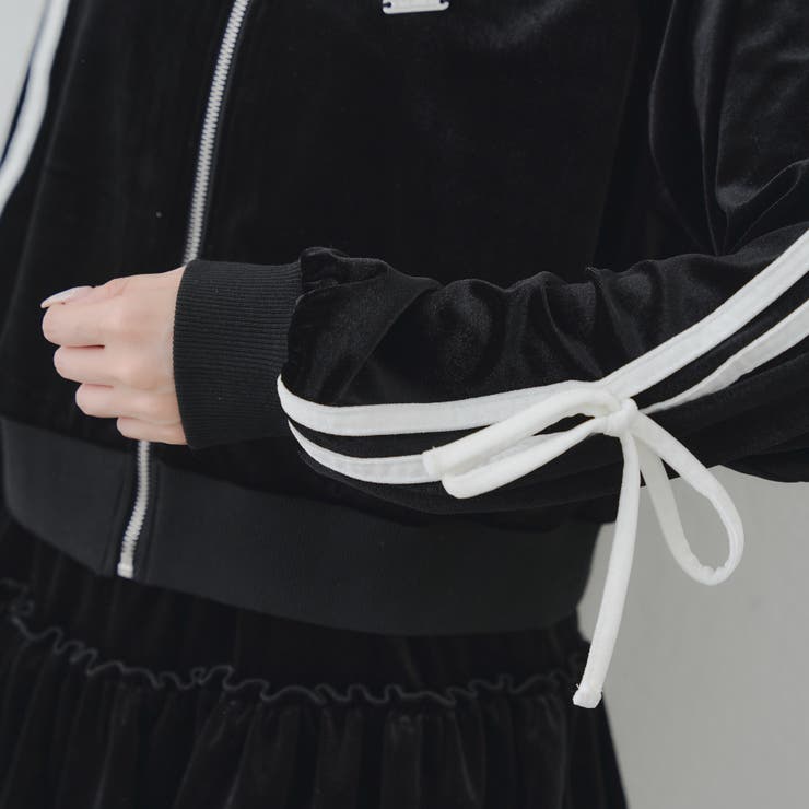 【セットアップ】袖リボンベロアパーカー & ミニスカート | RMAF　NICE CLAUP / OLIVE des OLIVE | 詳細画像25 