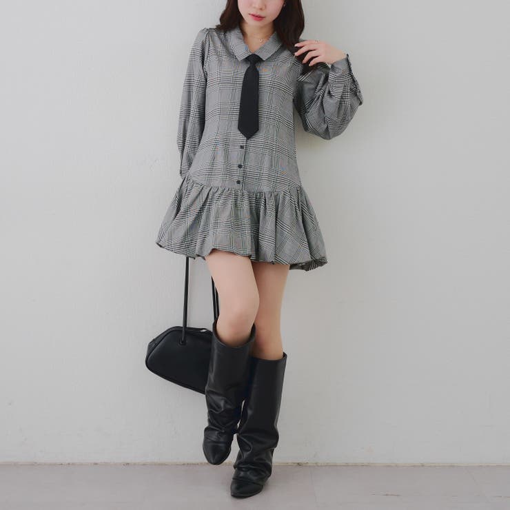 ネクタイ付裾バルーンミニワンピース | RMAF　NICE CLAUP / OLIVE des OLIVE | 詳細画像55 