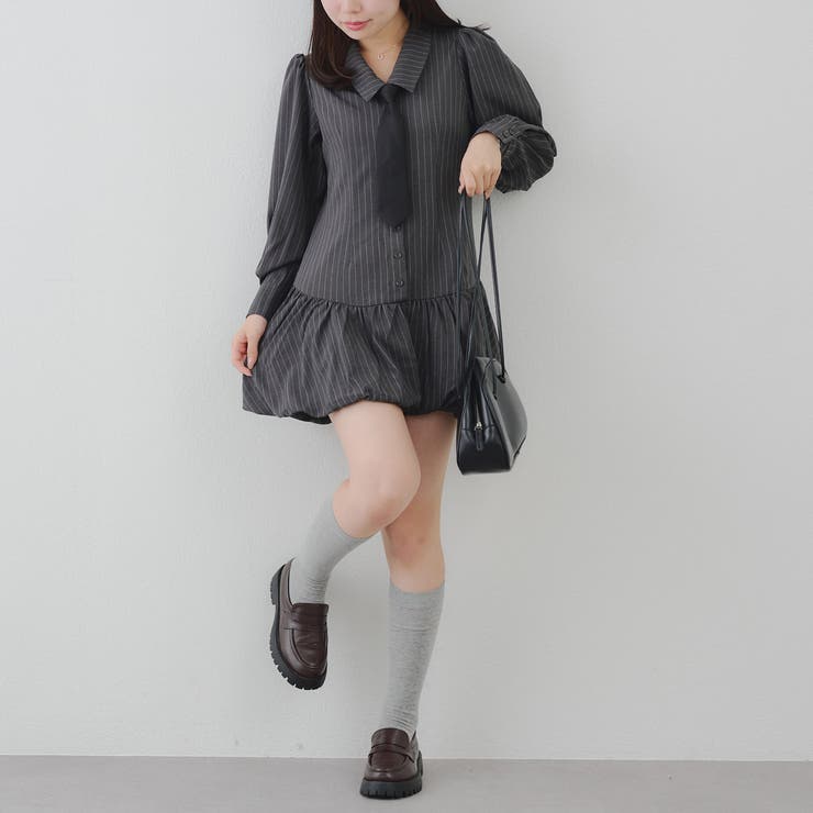 ネクタイ付裾バルーンミニワンピース | RMAF　NICE CLAUP / OLIVE des OLIVE | 詳細画像40 
