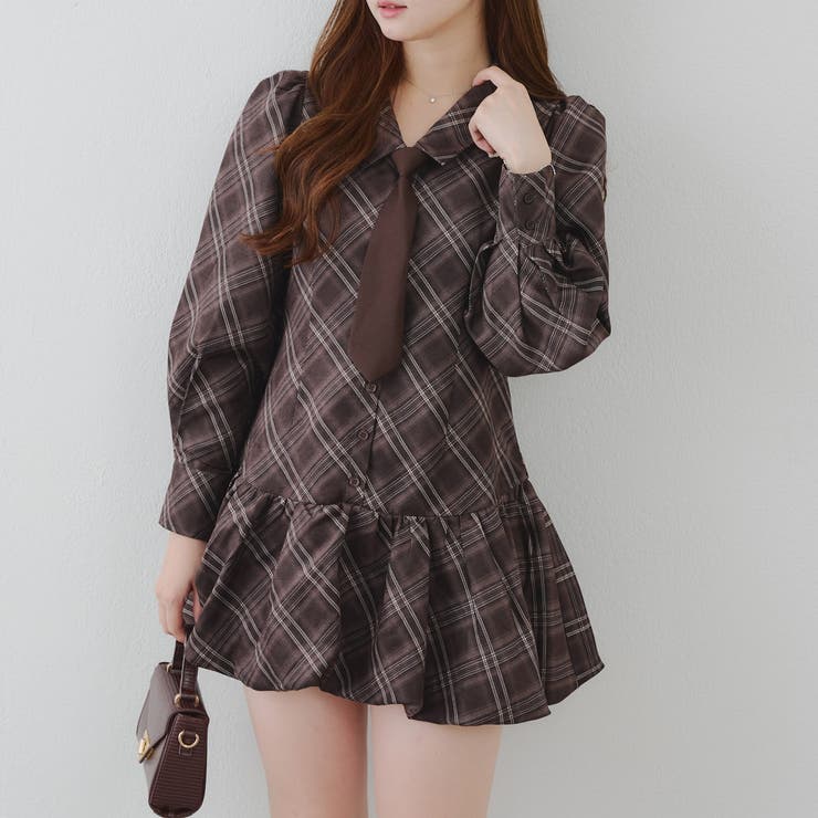 ネクタイ付裾バルーンミニワンピース | RMAF　NICE CLAUP / OLIVE des OLIVE | 詳細画像45 