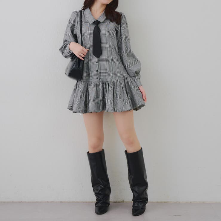 ネクタイ付裾バルーンミニワンピース | RMAF　NICE CLAUP / OLIVE des OLIVE | 詳細画像54 