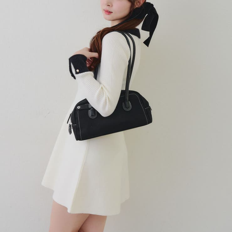 フェザー衿リブニットワンピース | RMAF　NICE CLAUP / OLIVE des OLIVE | 詳細画像26 