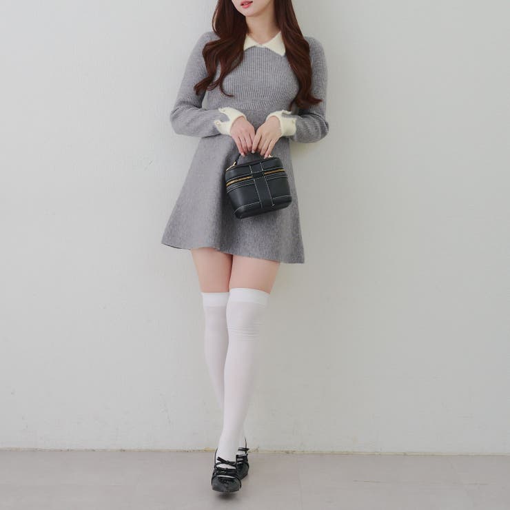 フェザー衿リブニットワンピース | RMAF　NICE CLAUP / OLIVE des OLIVE | 詳細画像38 