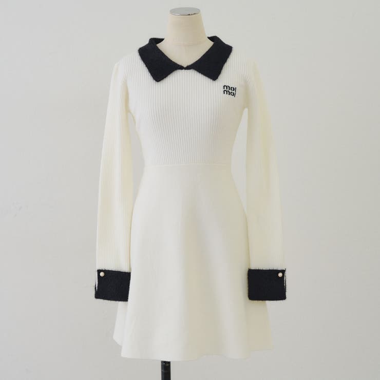 フェザー衿リブニットワンピース | RMAF　NICE CLAUP / OLIVE des OLIVE | 詳細画像49 