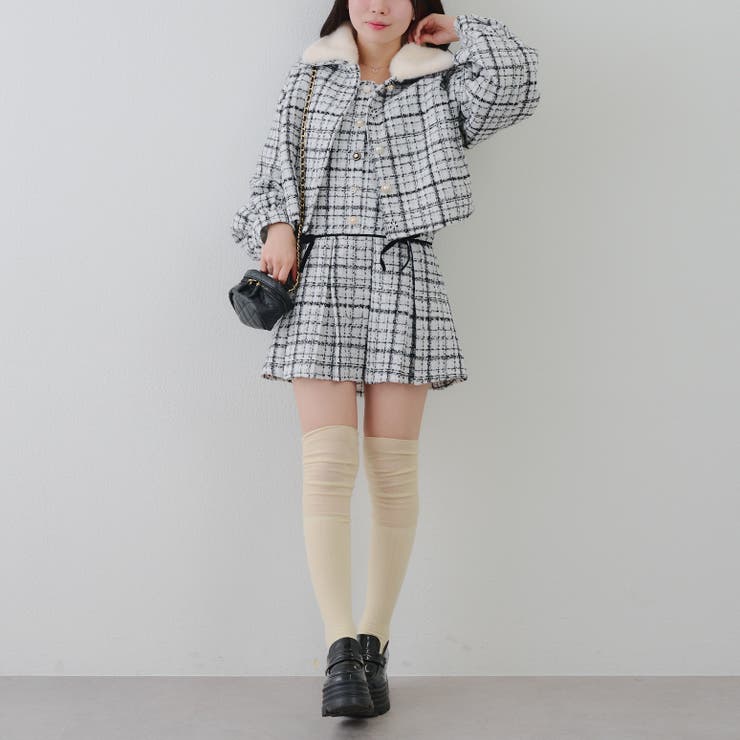 ラメツイードミニ丈ジャンスカ | RMAF　NICE CLAUP / OLIVE des OLIVE | 詳細画像11 