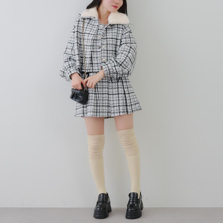 ラメツイードミニ丈ジャンスカ | RMAF　NICE CLAUP / OLIVE des OLIVE | 詳細画像12 