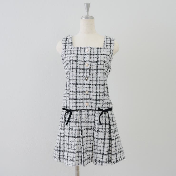 ラメツイードミニ丈ジャンスカ | RMAF　NICE CLAUP / OLIVE des OLIVE | 詳細画像16 