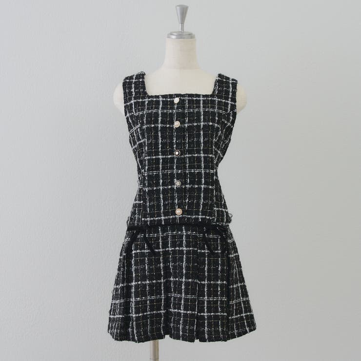 ラメツイードミニ丈ジャンスカ | RMAF　NICE CLAUP / OLIVE des OLIVE | 詳細画像17 