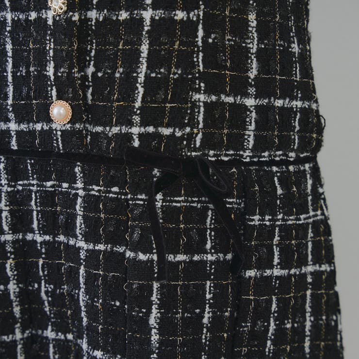 ラメツイードミニ丈ジャンスカ | RMAF　NICE CLAUP / OLIVE des OLIVE | 詳細画像22 