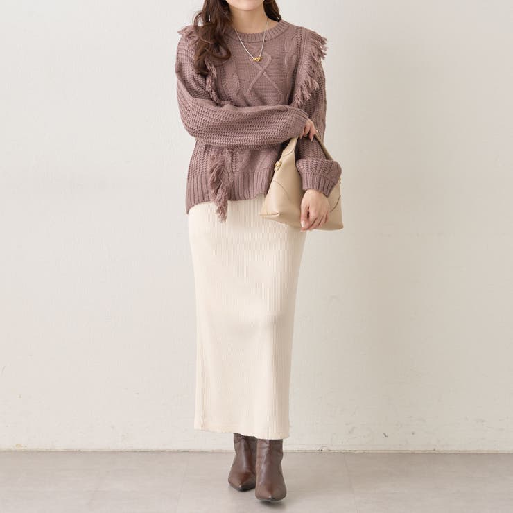 【NAO】フリンジクループルオーバー | RMAF　NICE CLAUP / OLIVE des OLIVE | 詳細画像8 