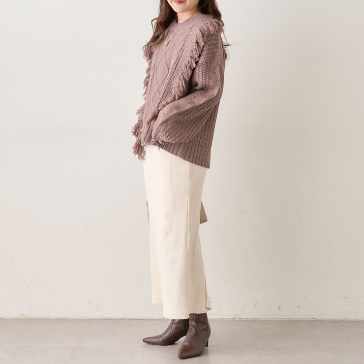 【NAO】フリンジクループルオーバー | RMAF　NICE CLAUP / OLIVE des OLIVE | 詳細画像9 