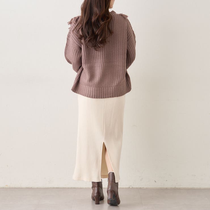 【NAO】フリンジクループルオーバー | RMAF　NICE CLAUP / OLIVE des OLIVE | 詳細画像10 