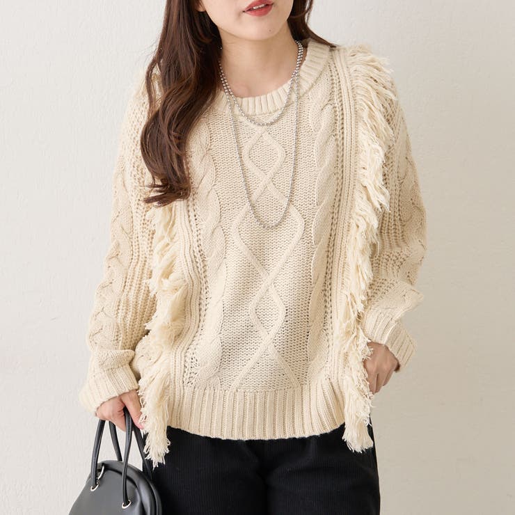 【NAO】フリンジクループルオーバー | RMAF　NICE CLAUP / OLIVE des OLIVE | 詳細画像11 