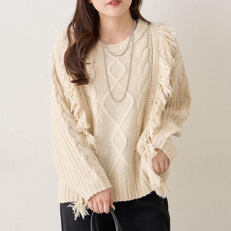 【NAO】フリンジクループルオーバー | RMAF　NICE CLAUP / OLIVE des OLIVE | 詳細画像12 