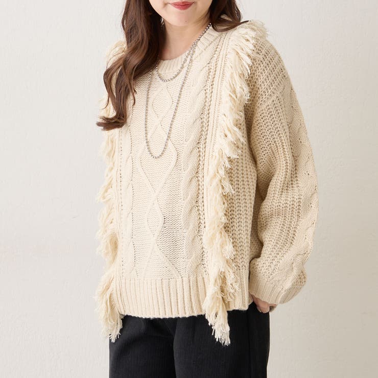 【NAO】フリンジクループルオーバー | RMAF　NICE CLAUP / OLIVE des OLIVE | 詳細画像13 