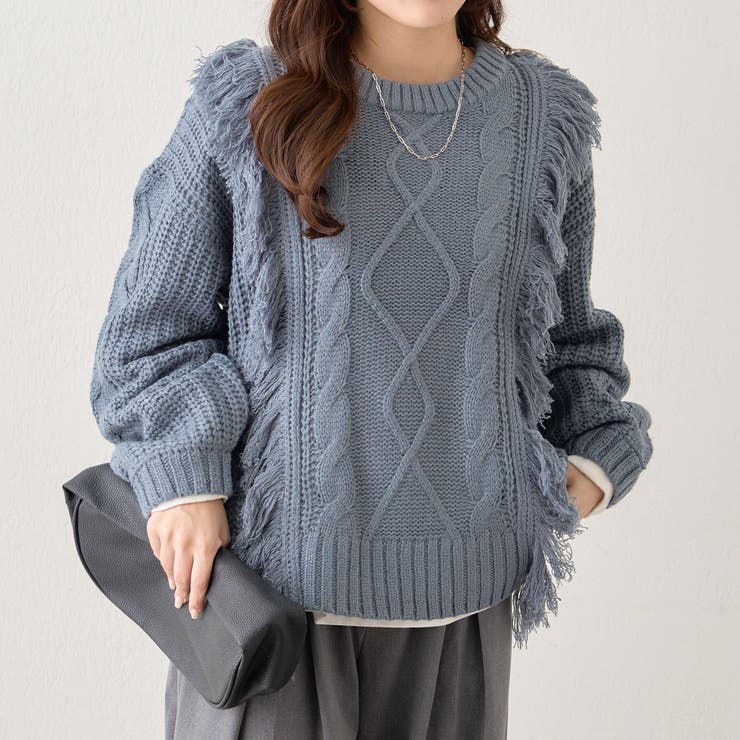 【NAO】フリンジクループルオーバー | RMAF　NICE CLAUP / OLIVE des OLIVE | 詳細画像21 