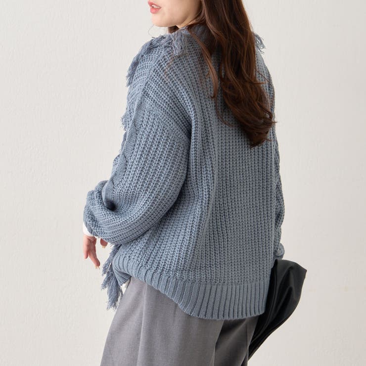 【NAO】フリンジクループルオーバー | RMAF　NICE CLAUP / OLIVE des OLIVE | 詳細画像22 