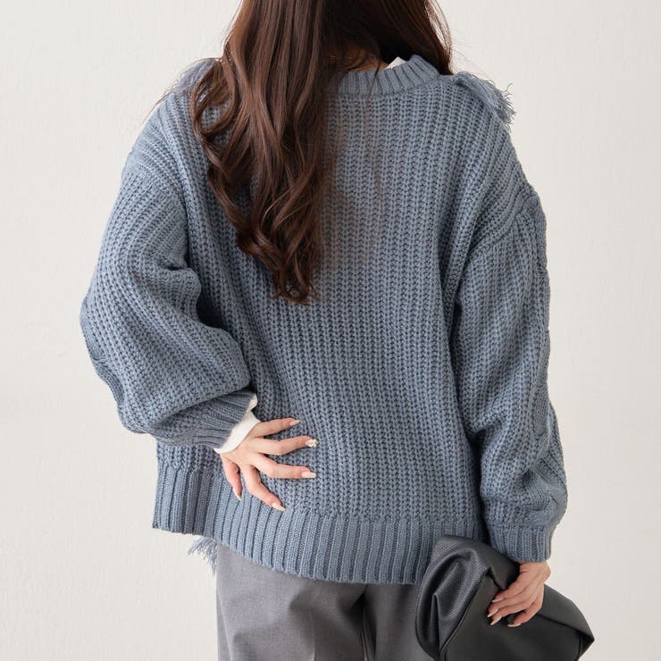 【NAO】フリンジクループルオーバー | RMAF　NICE CLAUP / OLIVE des OLIVE | 詳細画像23 