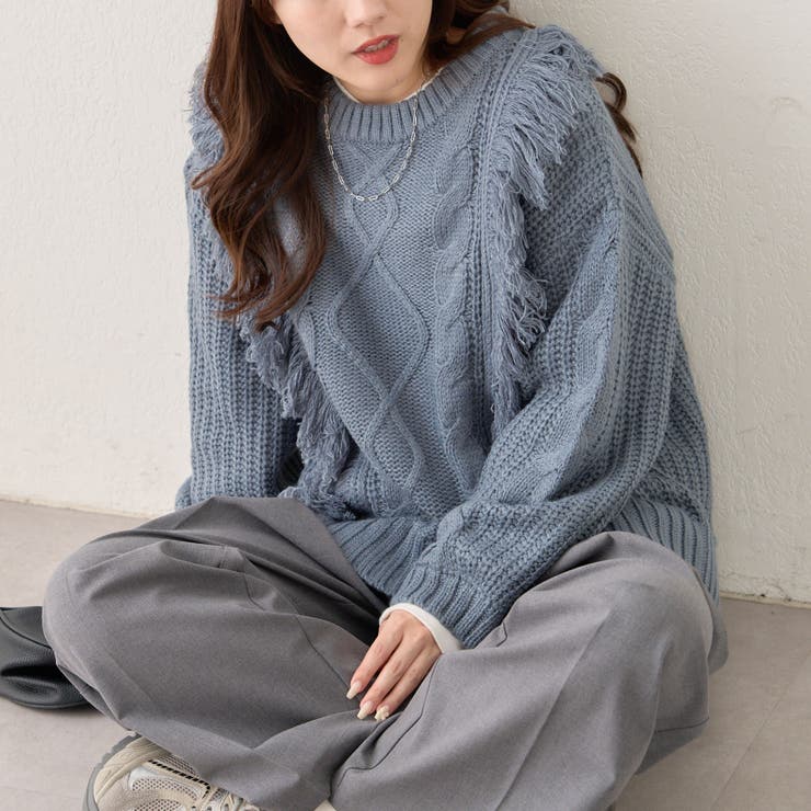 【NAO】フリンジクループルオーバー | RMAF　NICE CLAUP / OLIVE des OLIVE | 詳細画像25 