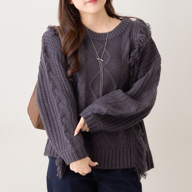 【NAO】フリンジクループルオーバー | RMAF　NICE CLAUP / OLIVE des OLIVE | 詳細画像30 