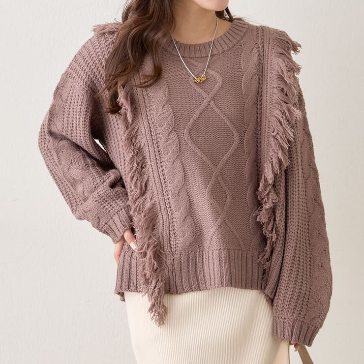 【NAO】フリンジクループルオーバー | RMAF　NICE CLAUP / OLIVE des OLIVE | 詳細画像3 