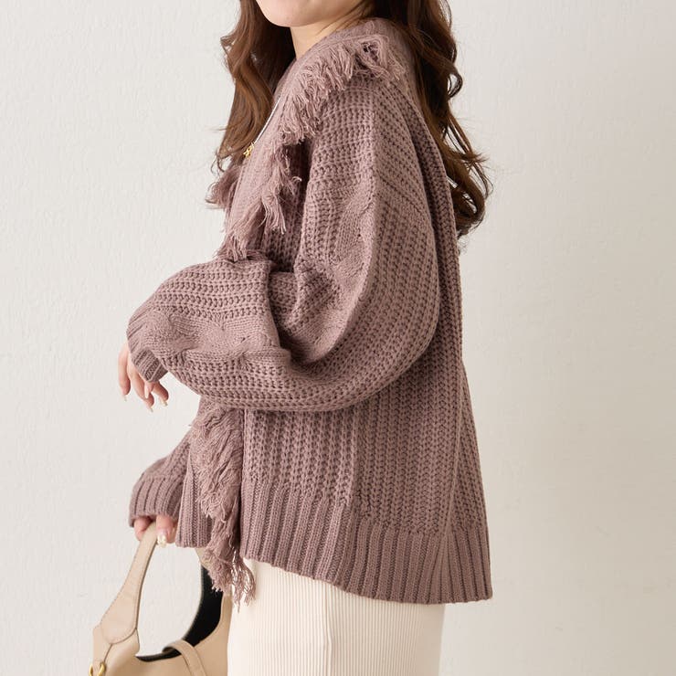 【NAO】フリンジクループルオーバー | RMAF　NICE CLAUP / OLIVE des OLIVE | 詳細画像4 