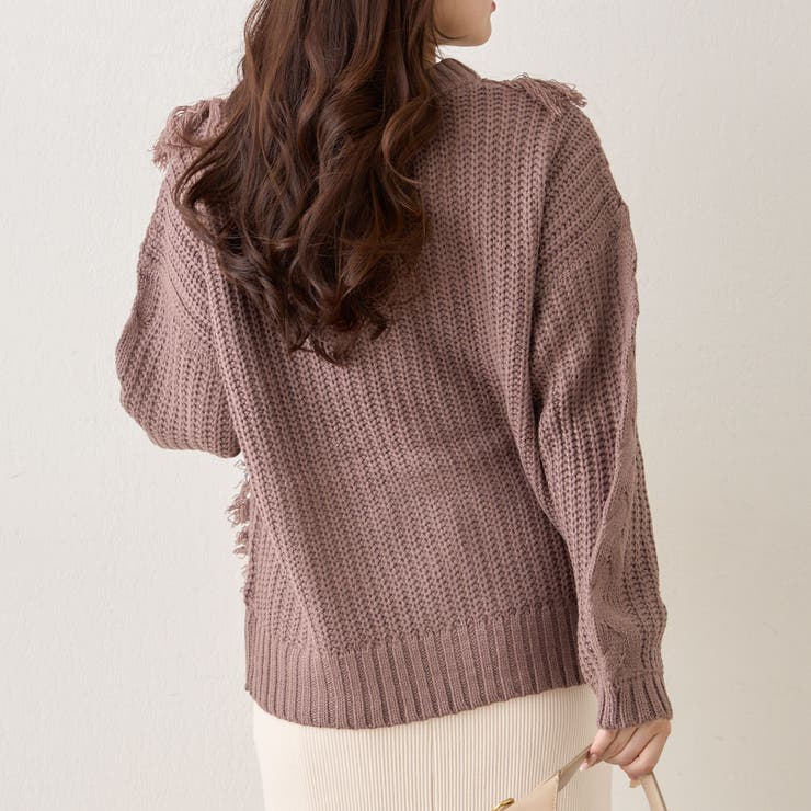 【NAO】フリンジクループルオーバー | RMAF　NICE CLAUP / OLIVE des OLIVE | 詳細画像5 