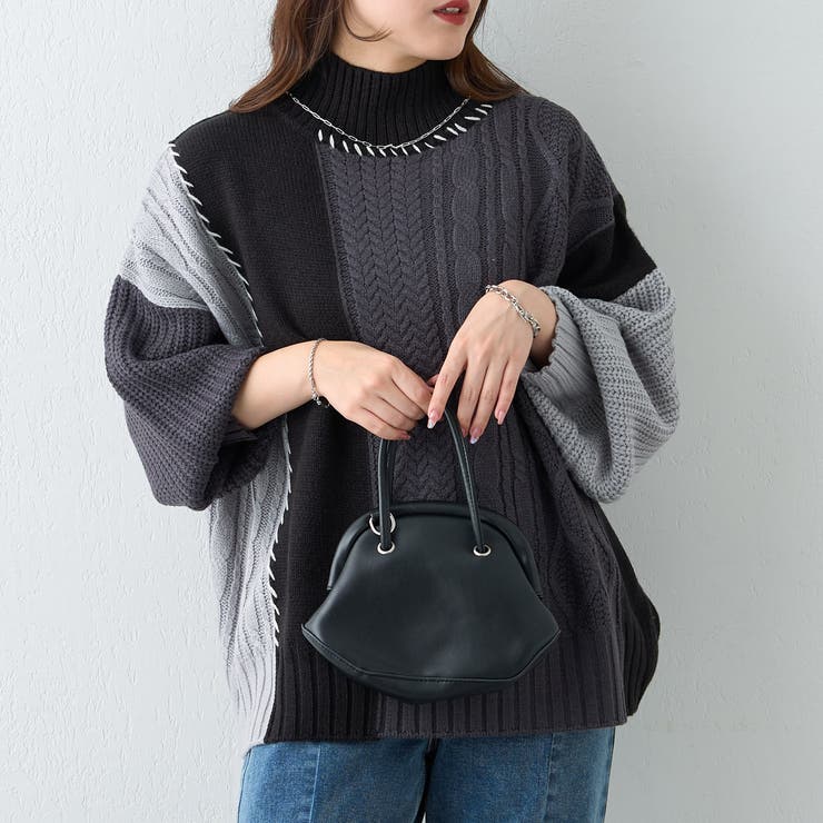 NAO】ケーブル切替ハンドステッチプルオーバー[品番：OLOW0017197