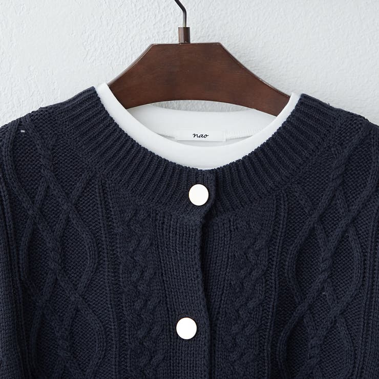 【NAO】ニットベスト+ロンT | RMAF NICE CLAUP / OLIVE des OLIVE | 詳細画像3